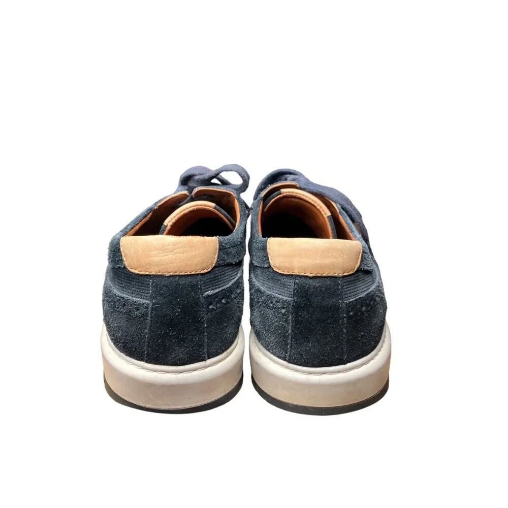 Johnston & Murphy‎ Men's 9.5 M Elliston Wingtip Blue Suede Casual Dress Shoes